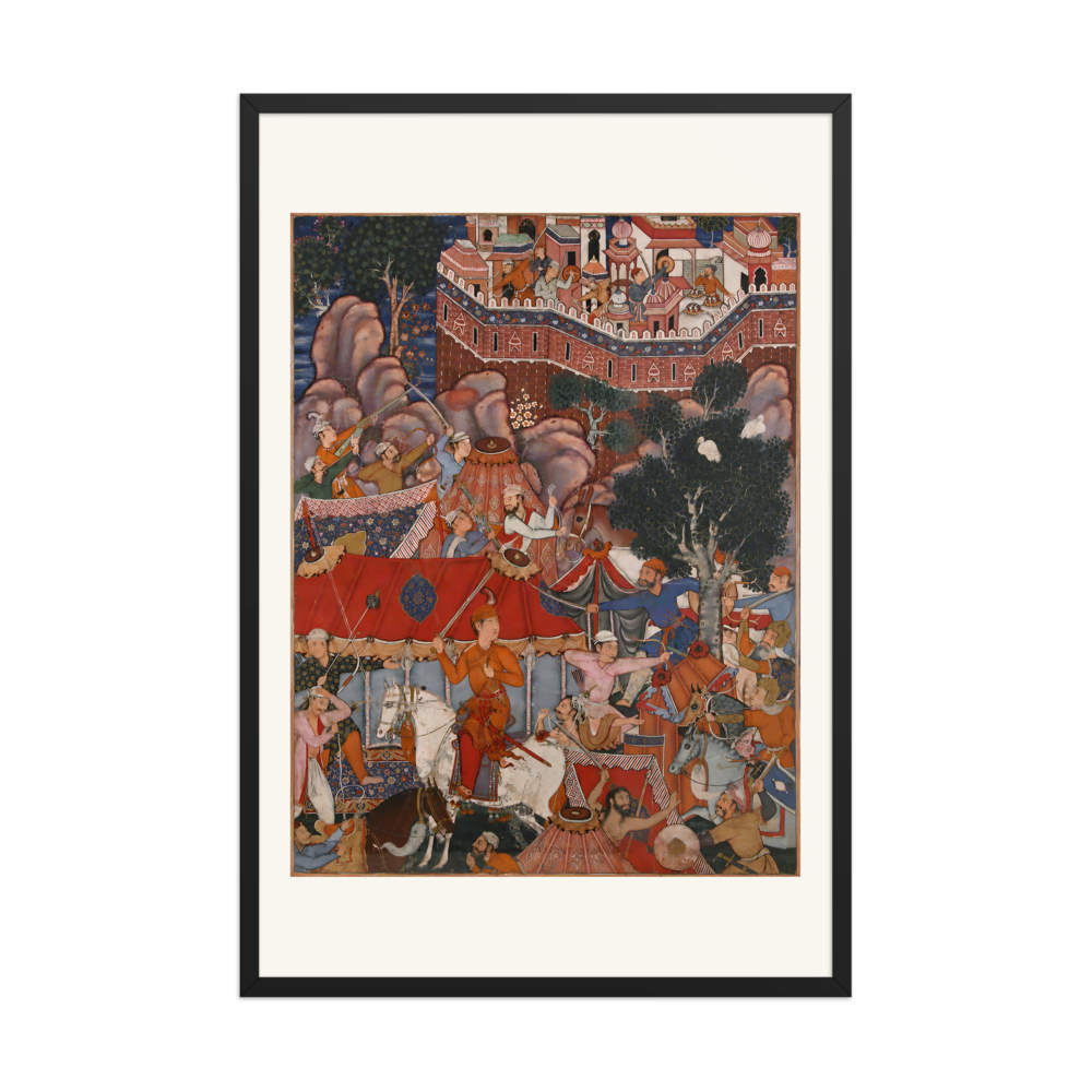 Assad Ibn Kariba's Night Attack — Kashmir | Restored Mughal Wall Art — view 7