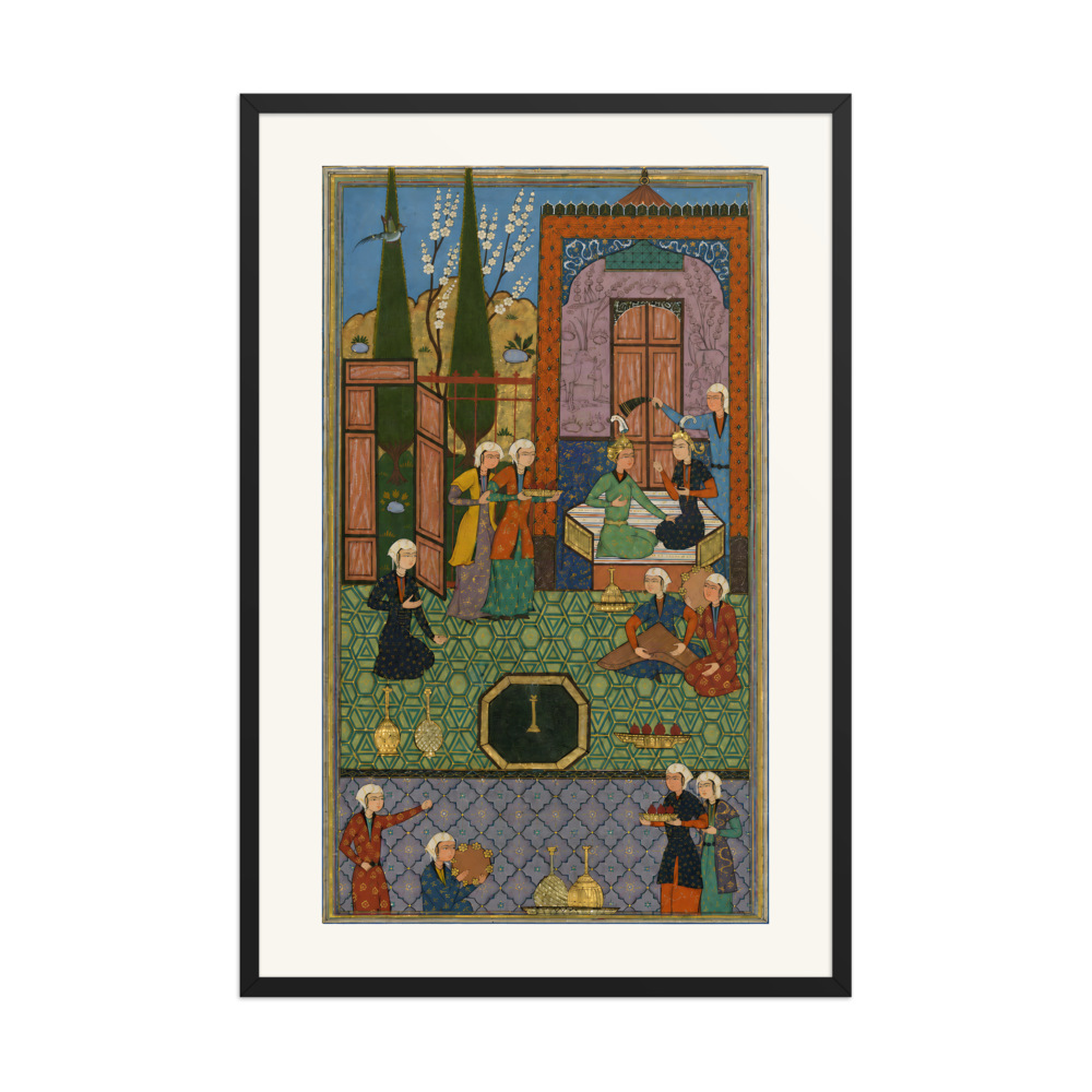Khusraw and Shirin Enthroned — Khamsa of Nizami, 1528 — view 7