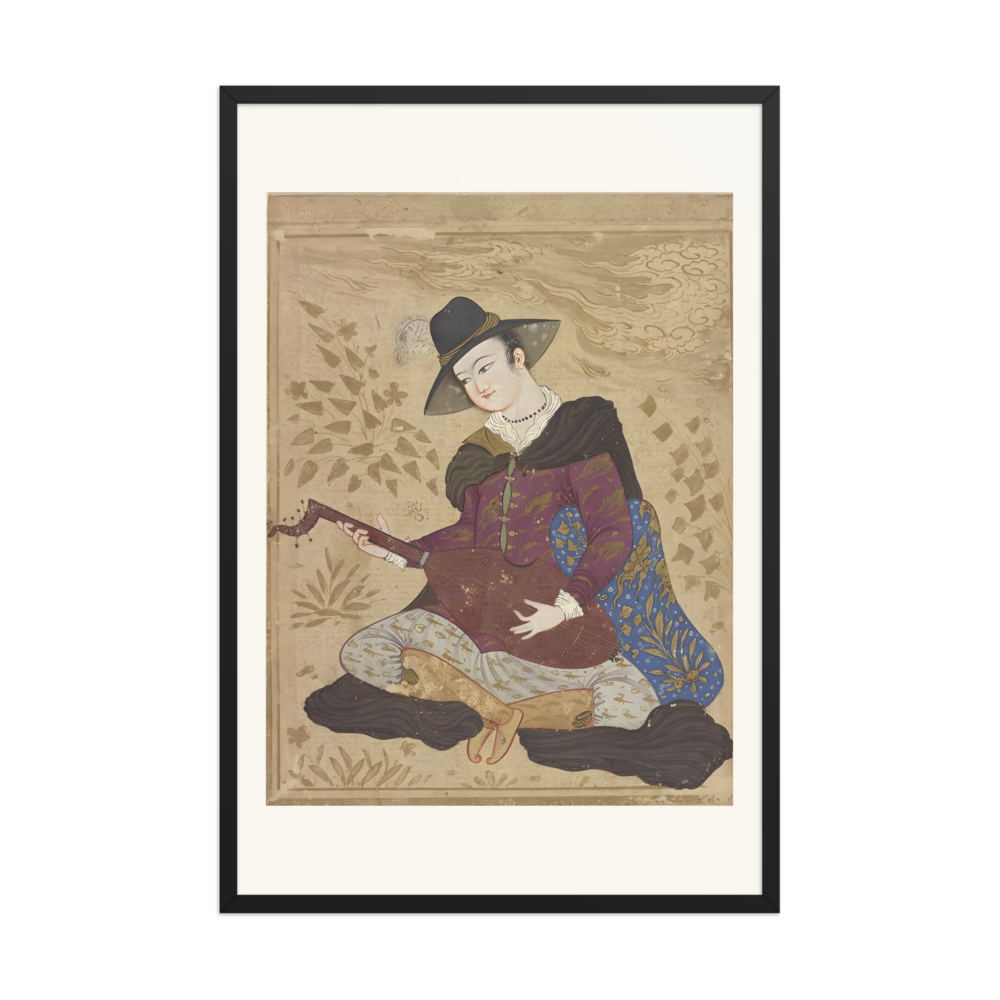 Young Man in European Dress Playing a Lute — view 7