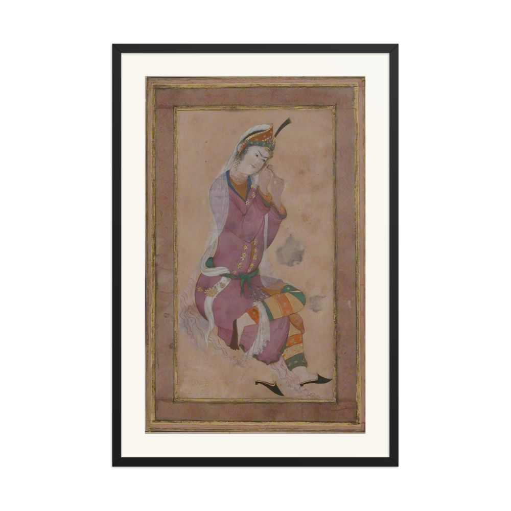 Seated Woman Curling Her Hair — view 7