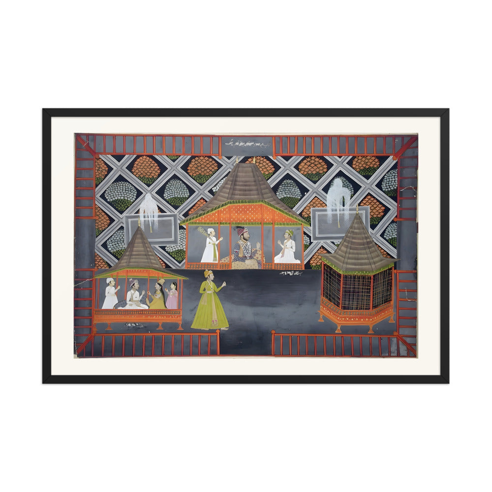 A Nawab and His Sons in a Garden Pavilion — view 16