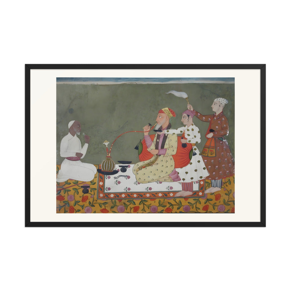 A Raja of Bilaspur in Conversation — Pahari Court Portrait — view 8