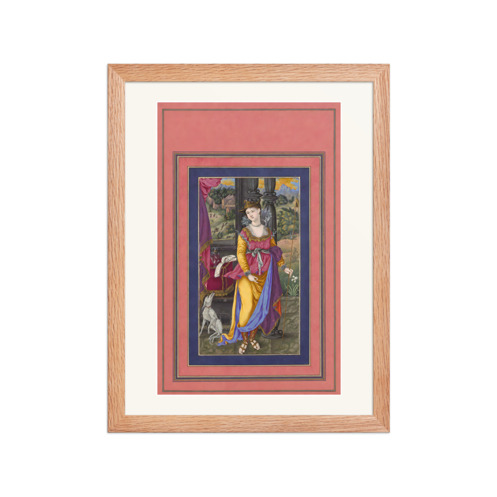 Diana, Goddess of the Hunt — Davis Album | Restored Persian Wall Art — view 2