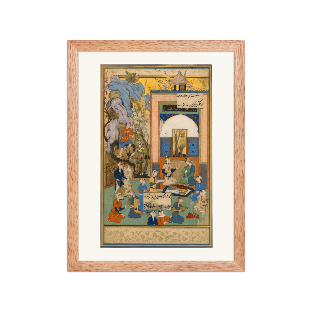 Yusuf and Zulaykha — Haft Awrang of Jami | Restored Persian Wall Art — view 2