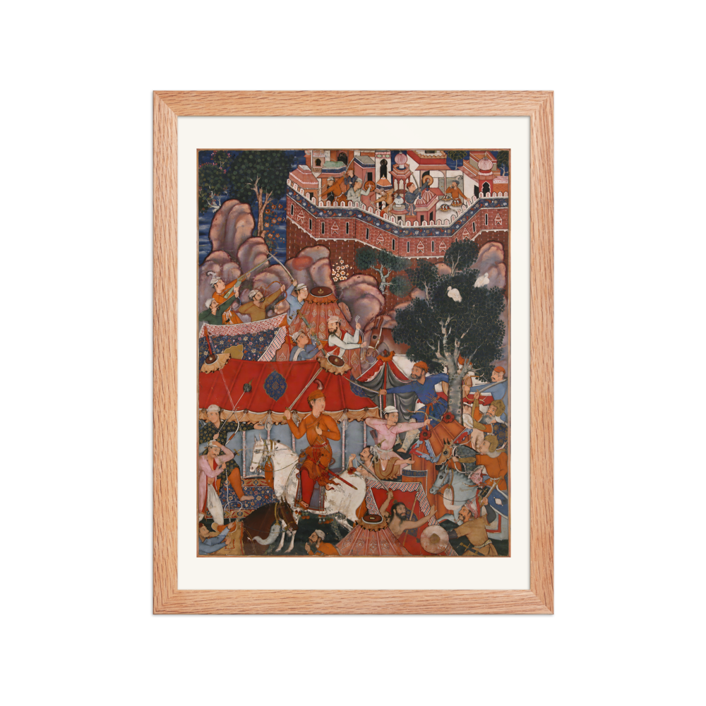 Assad Ibn Kariba's Night Attack — Kashmir | Restored Mughal Wall Art — view 2