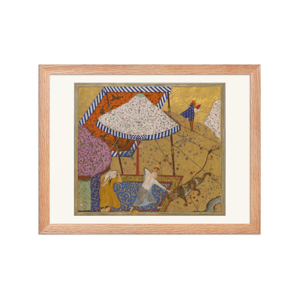 Khusraw Kills a Lion Outside Shirin's Tent — view 2