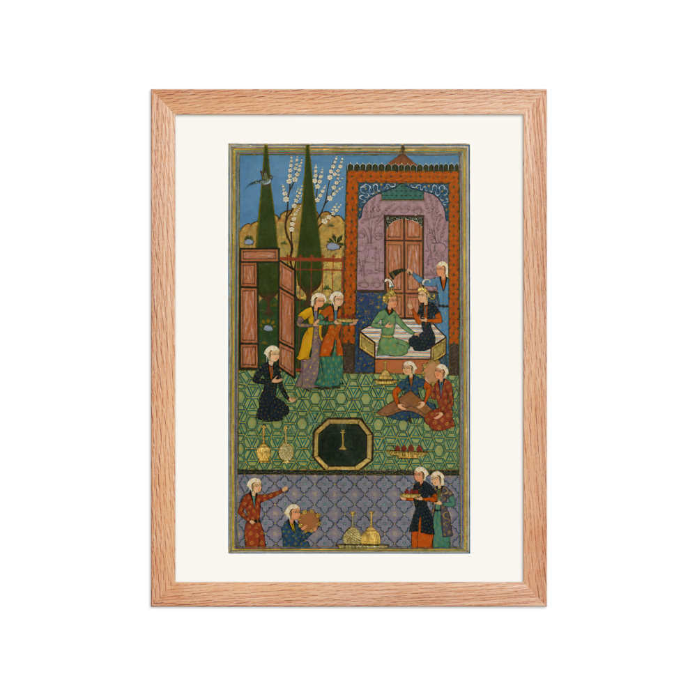 Khusraw and Shirin Enthroned — Khamsa of Nizami, 1528 — view 2