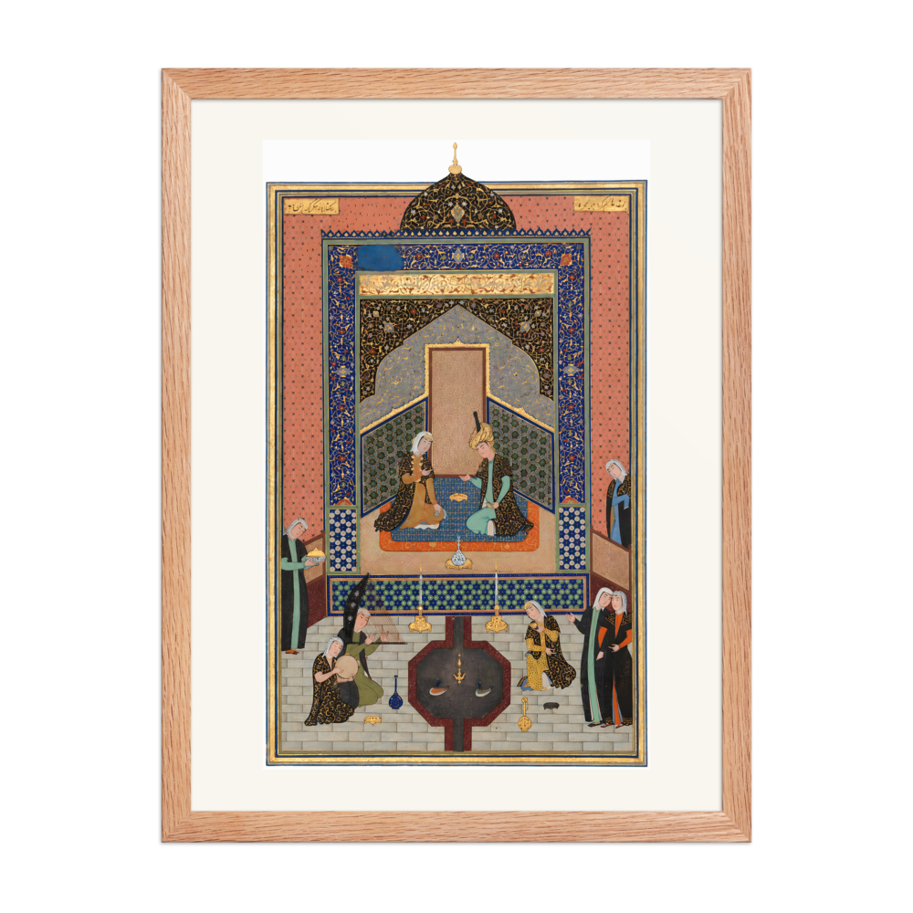 Bahram Gur in the Dark Palace on Saturday — Herat, 1525 | Restored Persian Wall Art — view 5
