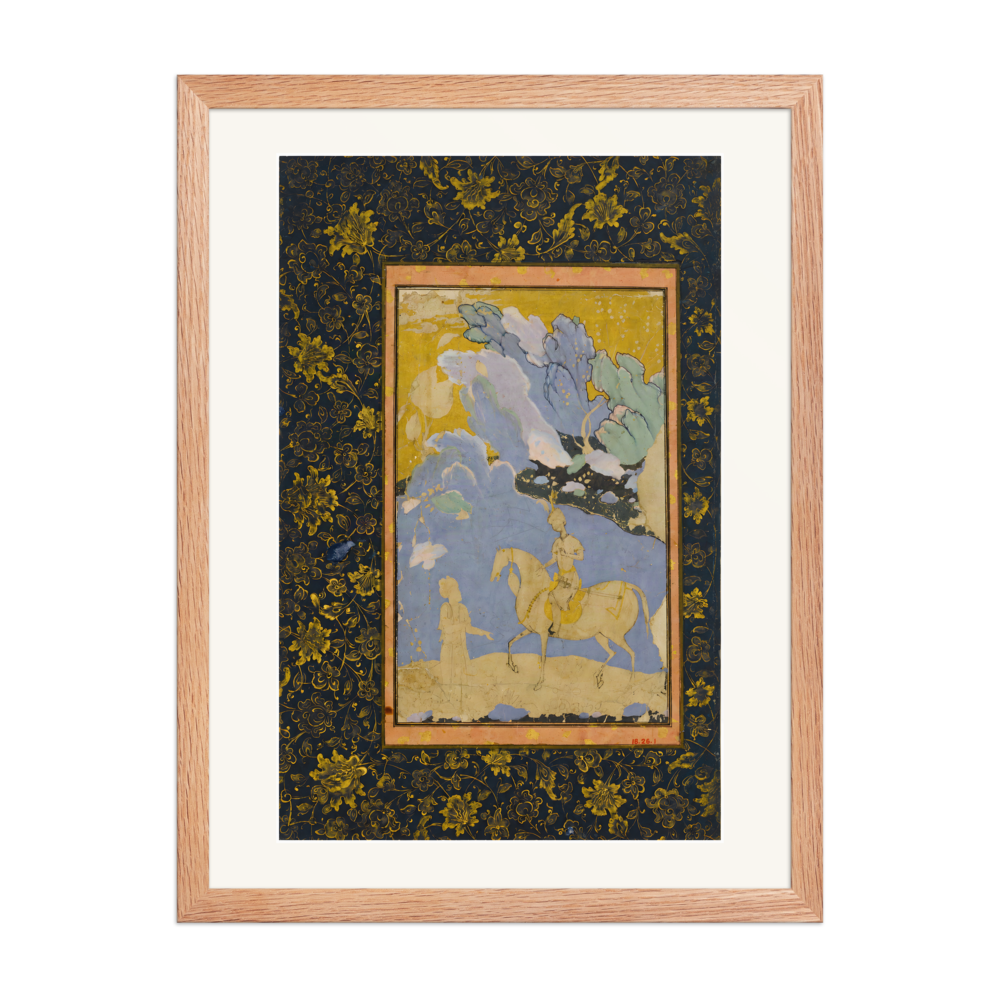 Meeting of a Prince and Poet — Tabriz | Restored Persian Wall Art — view 5