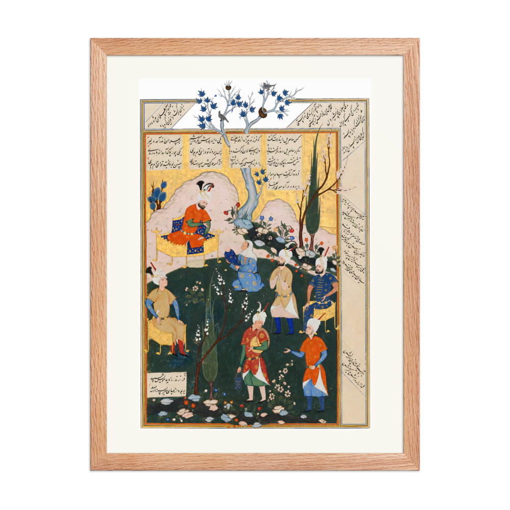 The Birth of Zal — Shahnama, 1576 | Restored Persian Wall Art — view 5
