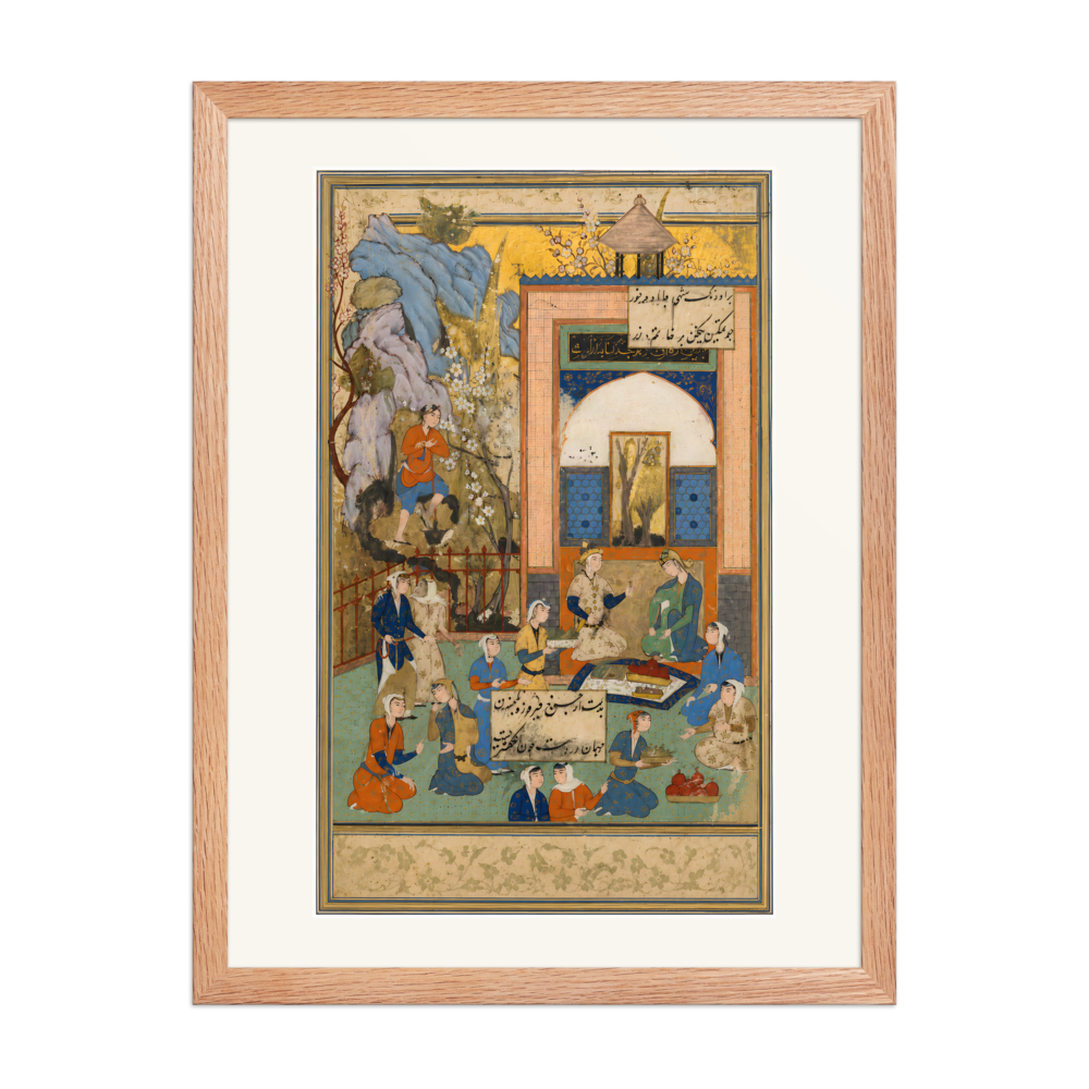Yusuf and Zulaykha — Haft Awrang of Jami | Restored Persian Wall Art — view 5