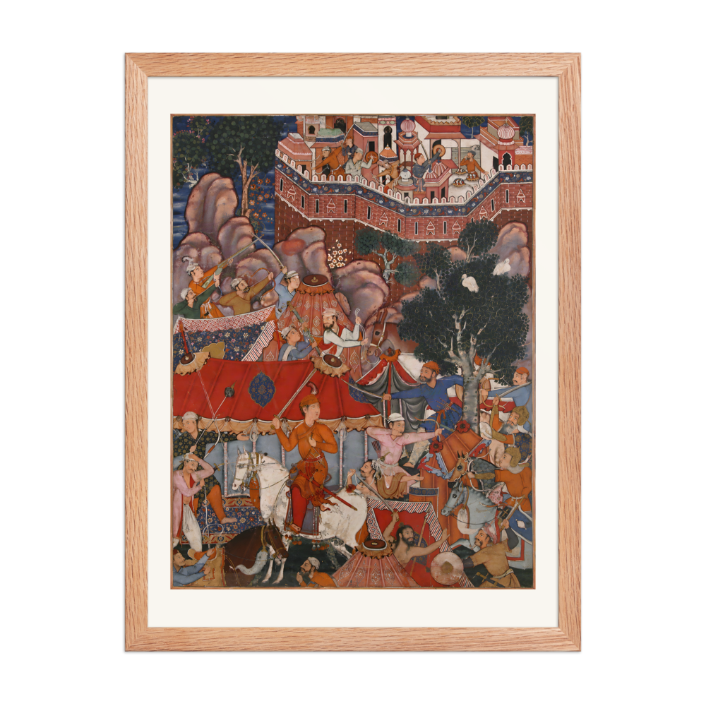 Assad Ibn Kariba's Night Attack — Kashmir | Restored Mughal Wall Art — view 5