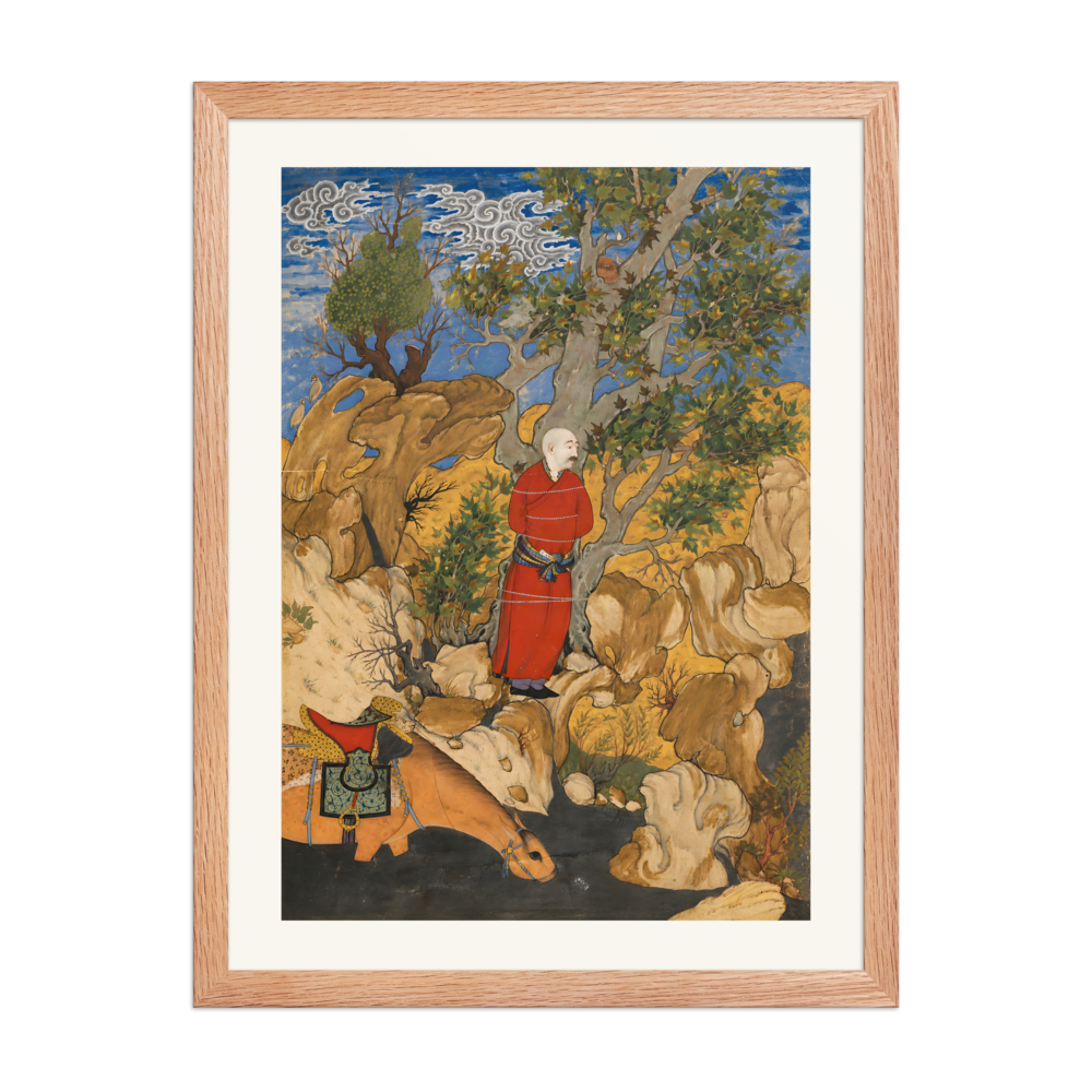 Aulad Bound to the Plane Tree — Safavid Shahnama | Restored Persian Wall Art — view 5