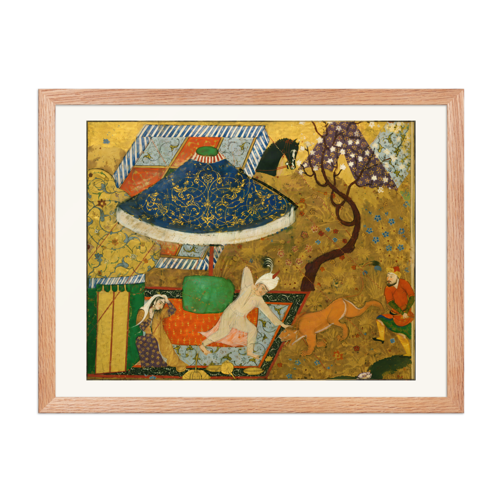 Khusraw Fends Off an Attacking Lion — view 5