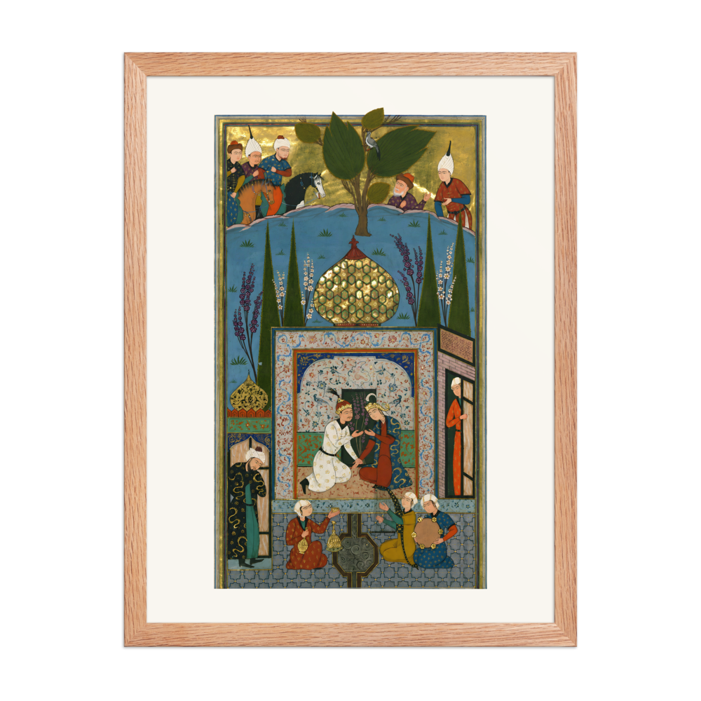Bahram Gur in the White Pavilion — Khamsa of Nizami, 1528 — view 5