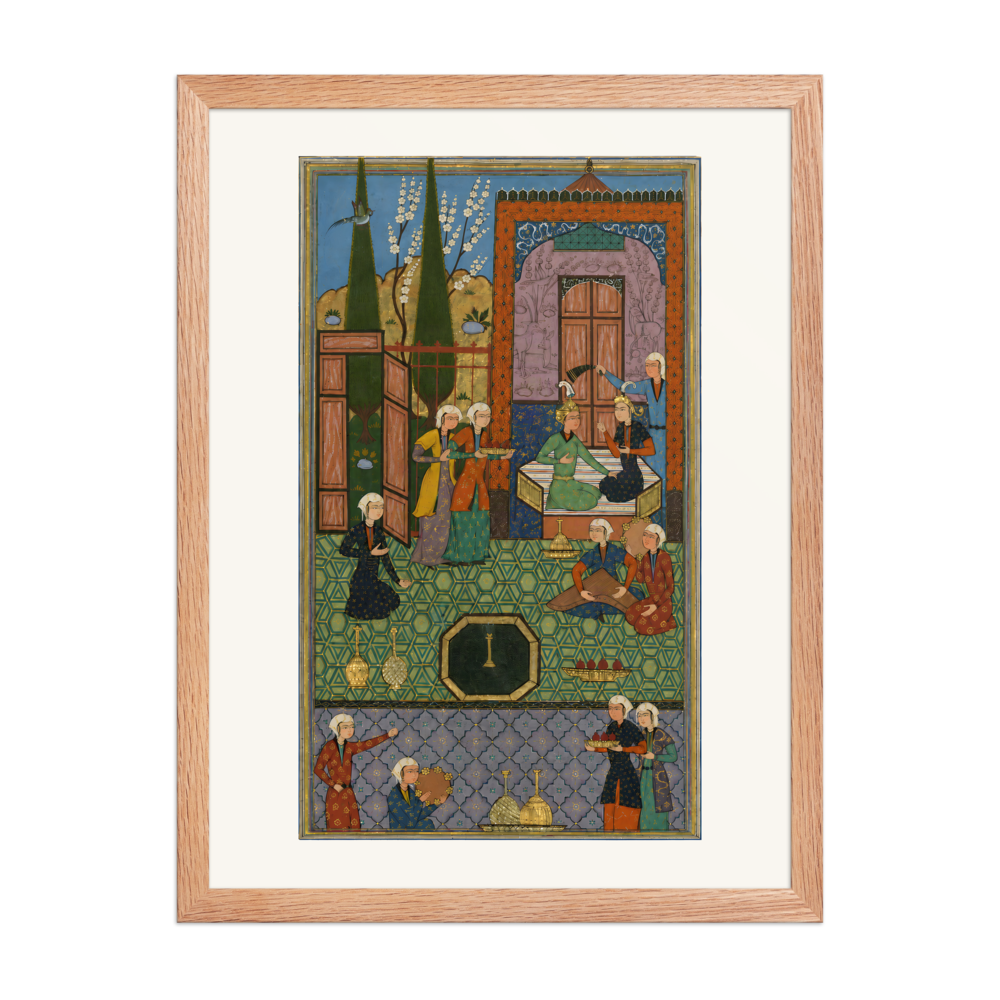 Khusraw and Shirin Enthroned — Khamsa of Nizami, 1528 — view 5