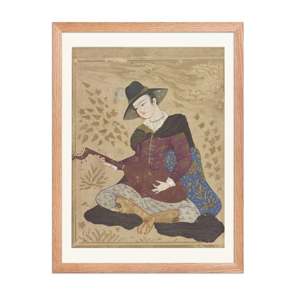 Young Man in European Dress Playing a Lute — view 5
