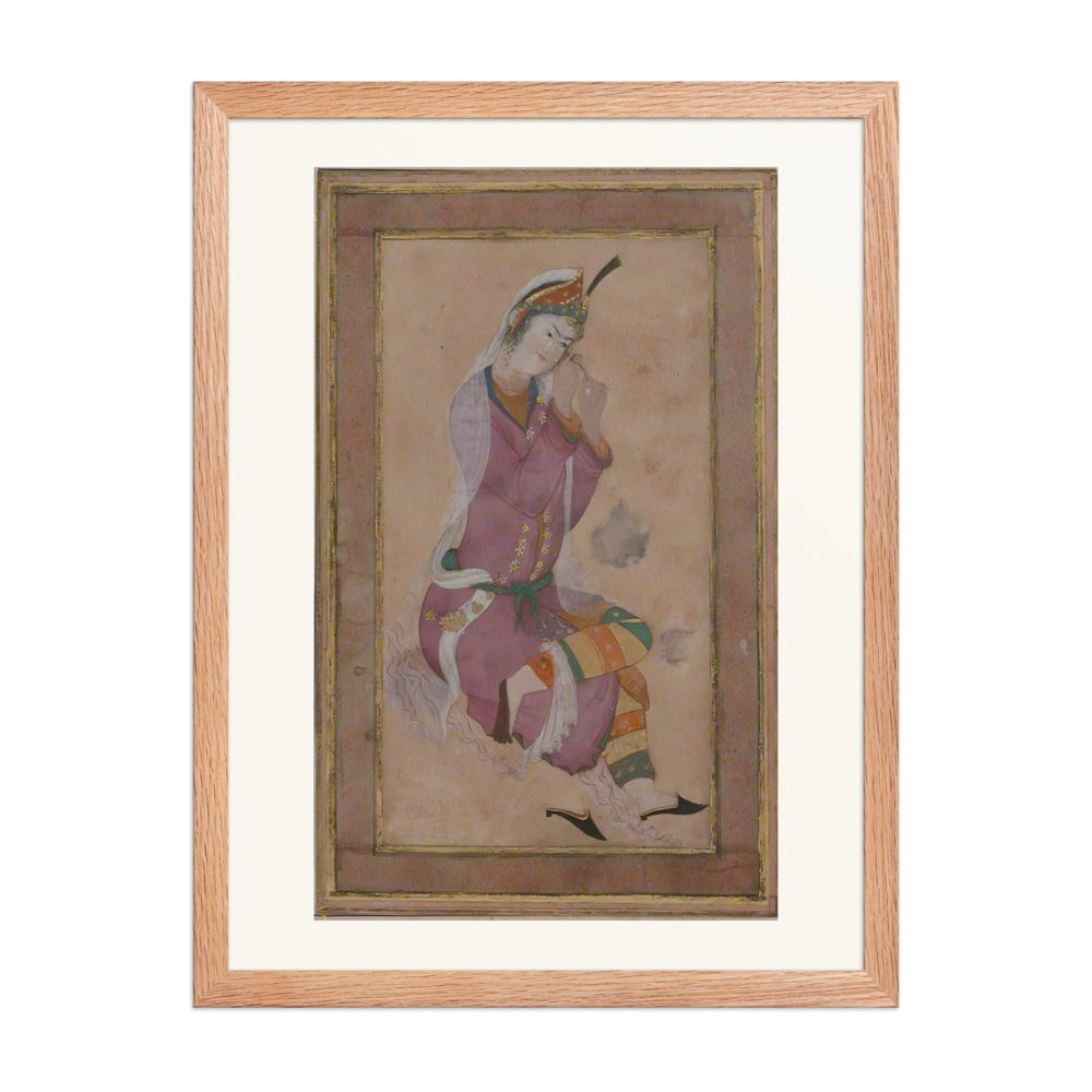 Seated Woman Curling Her Hair — view 5