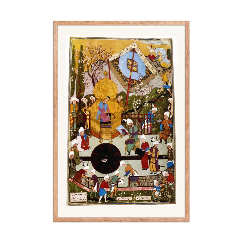 Shapur Shows Khusraw’s Portrait to Shirin | Restored Persian Miniature — view 9