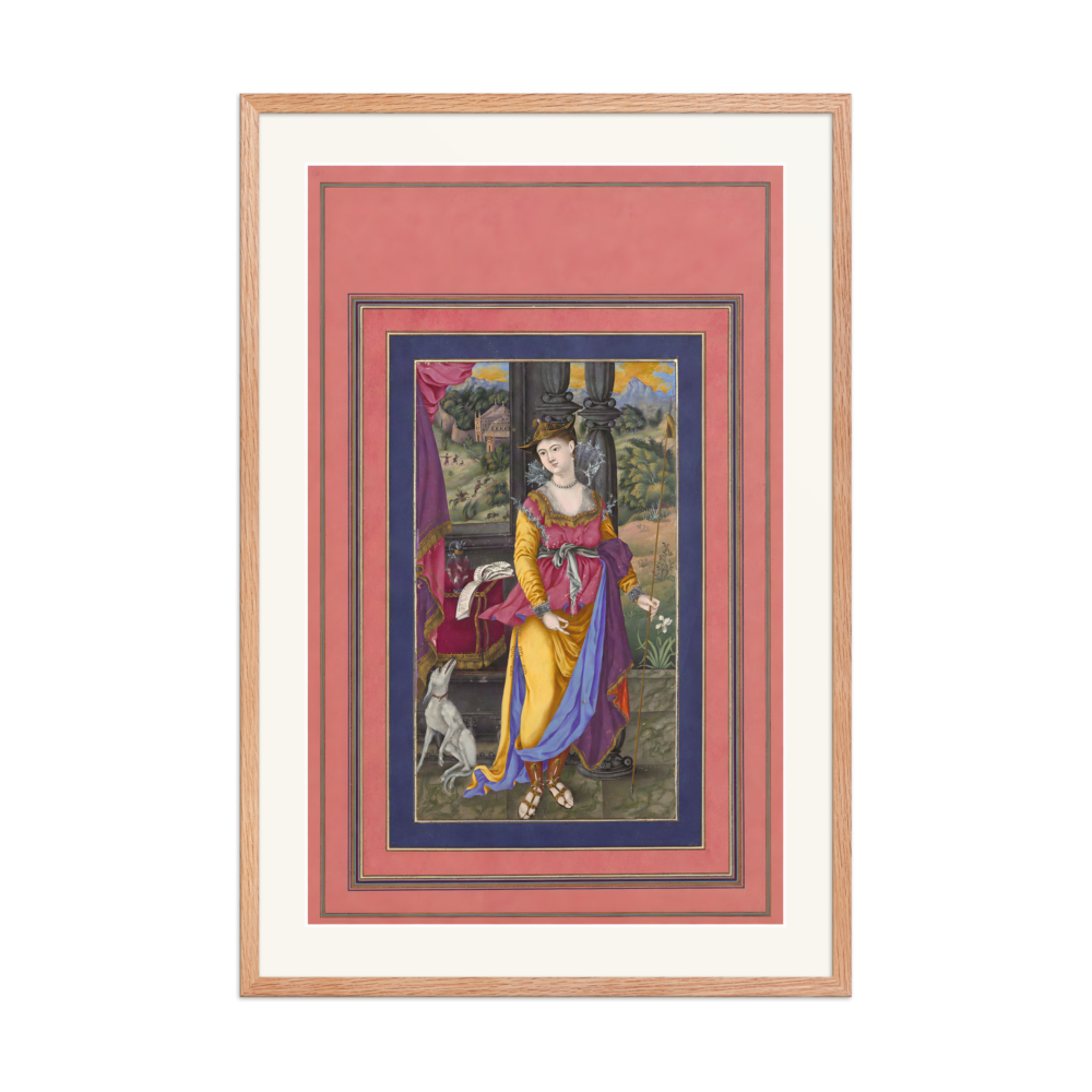 Diana, Goddess of the Hunt — Davis Album | Restored Persian Wall Art — view 8