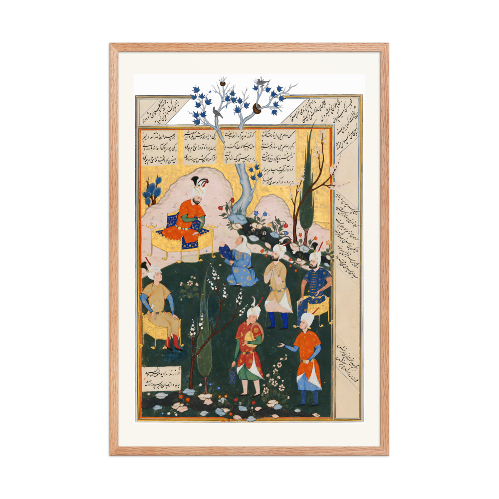 The Birth of Zal — Shahnama, 1576 | Restored Persian Wall Art — view 8