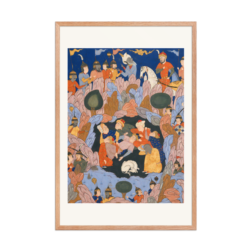 The Seven Sleepers of Ephesus — Falnama | Restored Persian Wall Art — view 8