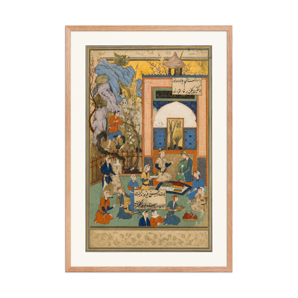 Yusuf and Zulaykha — Haft Awrang of Jami | Restored Persian Wall Art — view 8