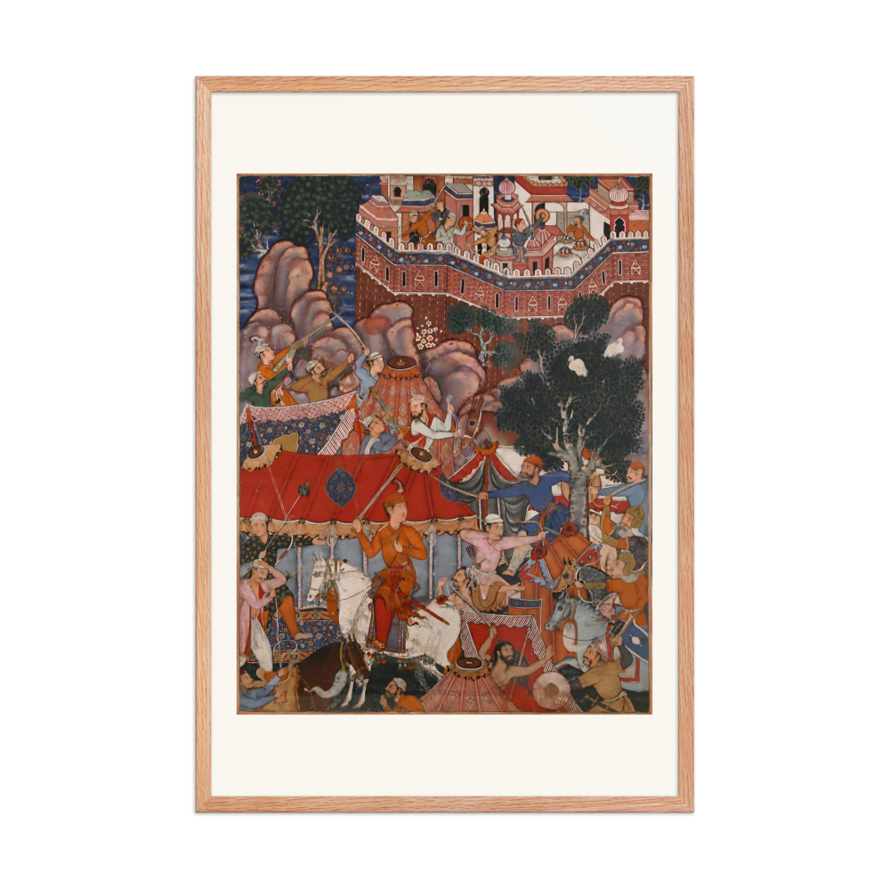 Assad Ibn Kariba's Night Attack — Kashmir | Restored Mughal Wall Art — view 8