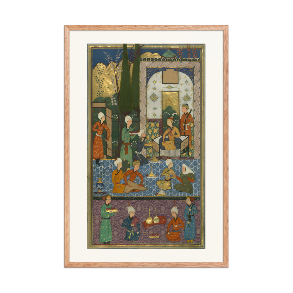An Old Woman Speaking with a Confidant of King Jamshid — view 8
