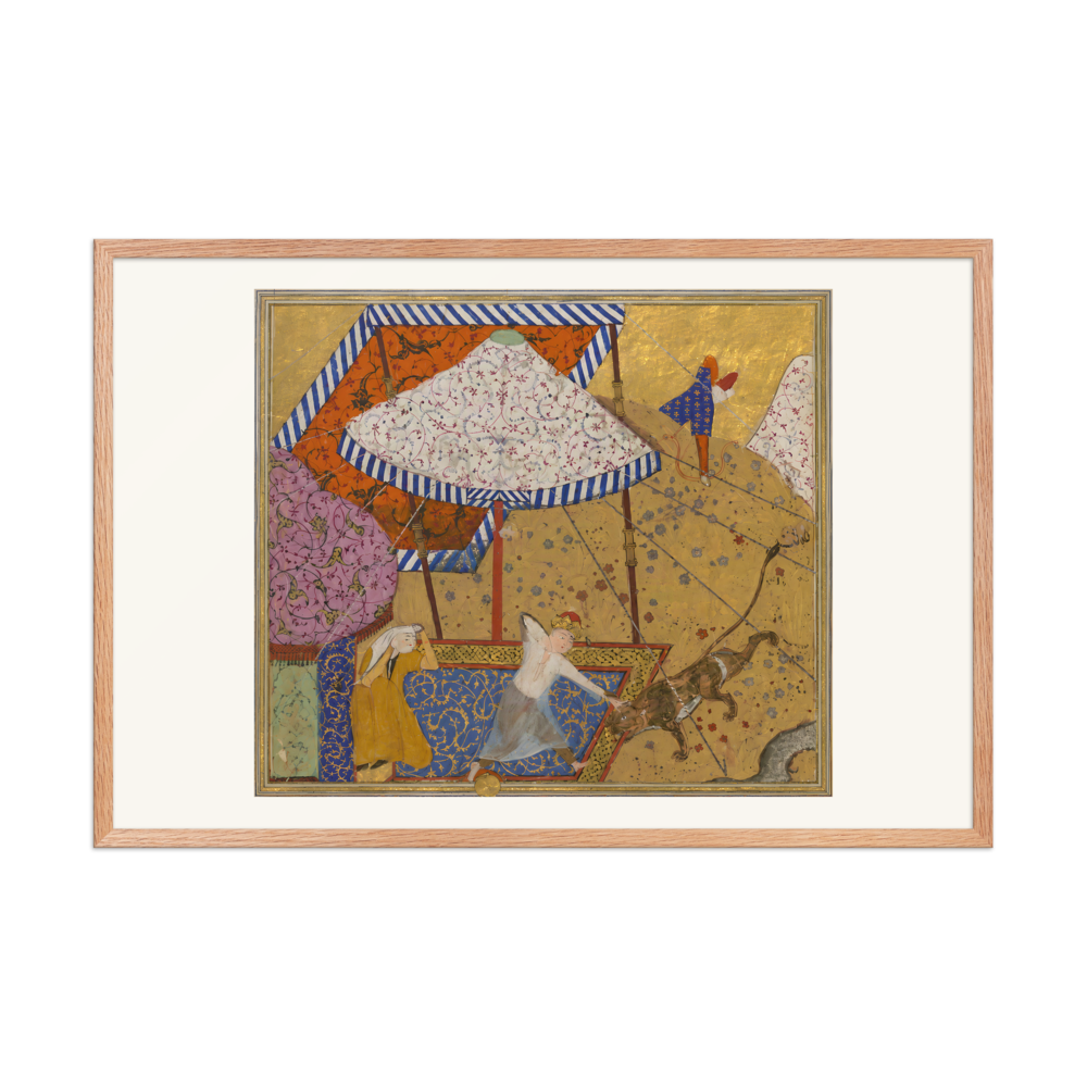 Khusraw Kills a Lion Outside Shirin's Tent — view 8
