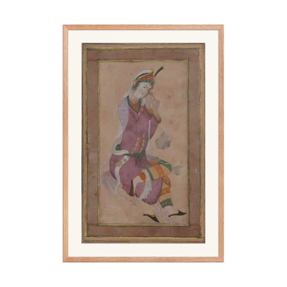 Seated Woman Curling Her Hair — view 8