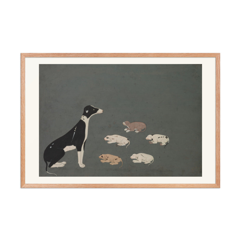Dog with pups — Restored Rajput Wall Art — view 9