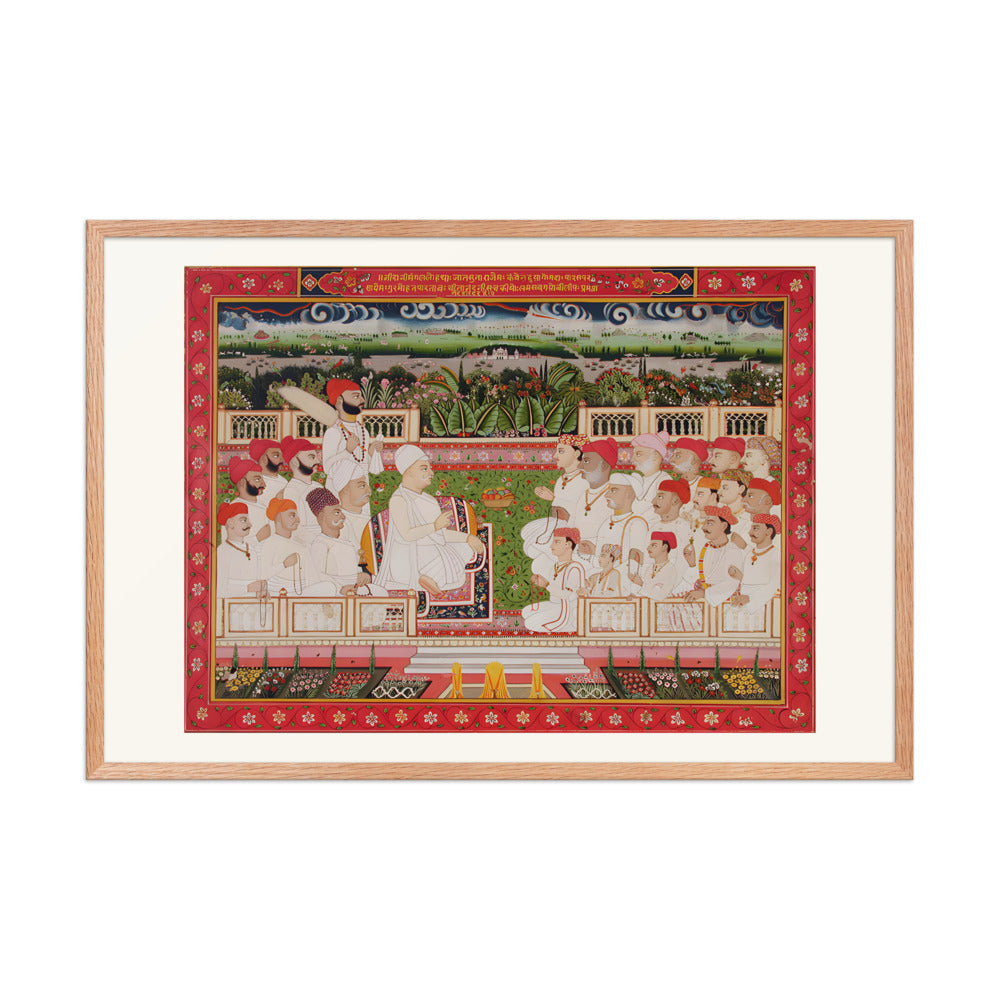 A Jaipur Raja in Durbar — Restored Rajput Wall Art — view 11