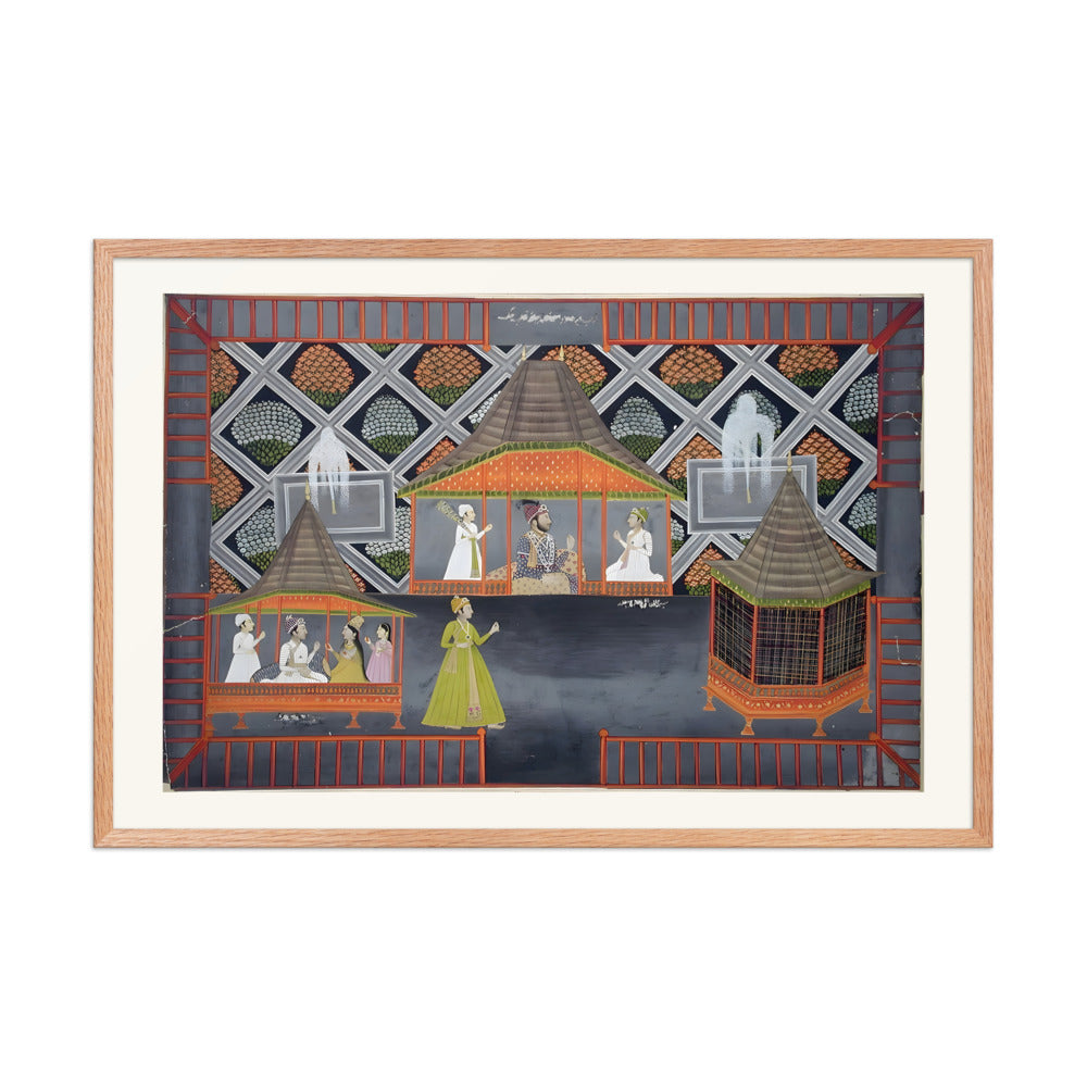 A Nawab and His Sons in a Garden Pavilion — view 17