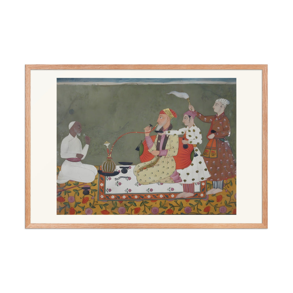 A Raja of Bilaspur in Conversation — Pahari Court Portrait — view 9