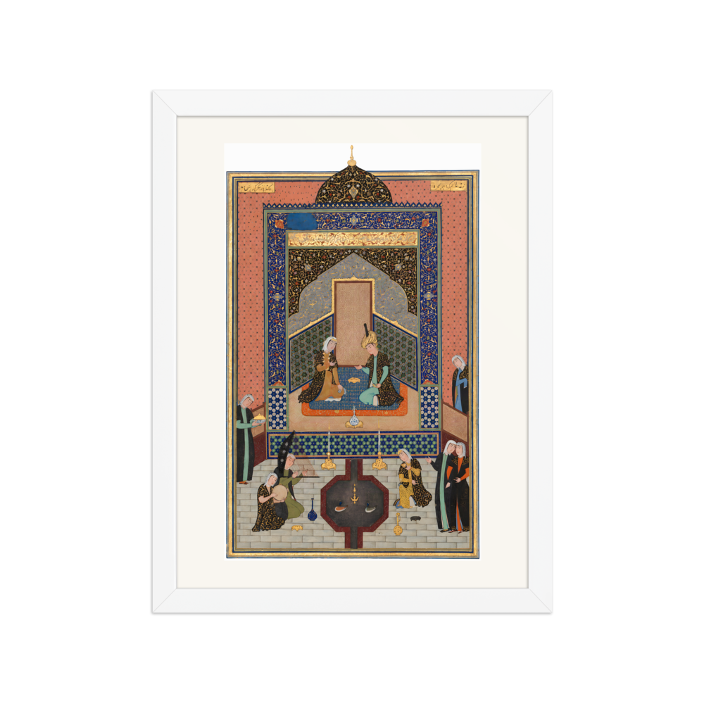 Bahram Gur in the Dark Palace on Saturday — Herat, 1525 | Restored Persian Wall Art — view 3