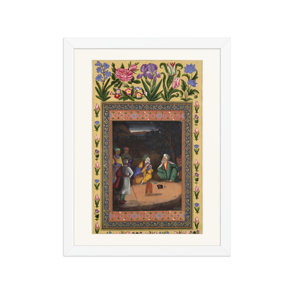 A Night-time Gathering — Davis Album, 1664 | Restored Persian Wall Art — view 3