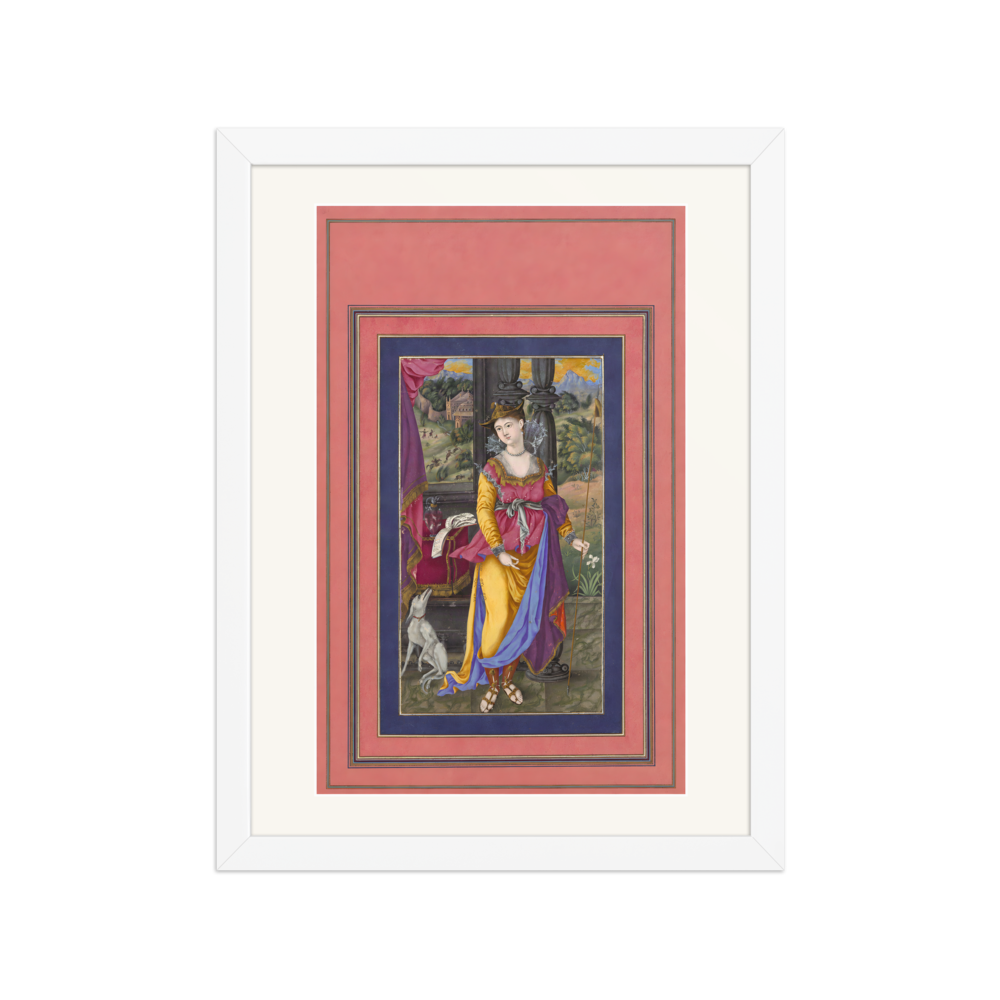 Diana, Goddess of the Hunt — Davis Album | Restored Persian Wall Art — view 3