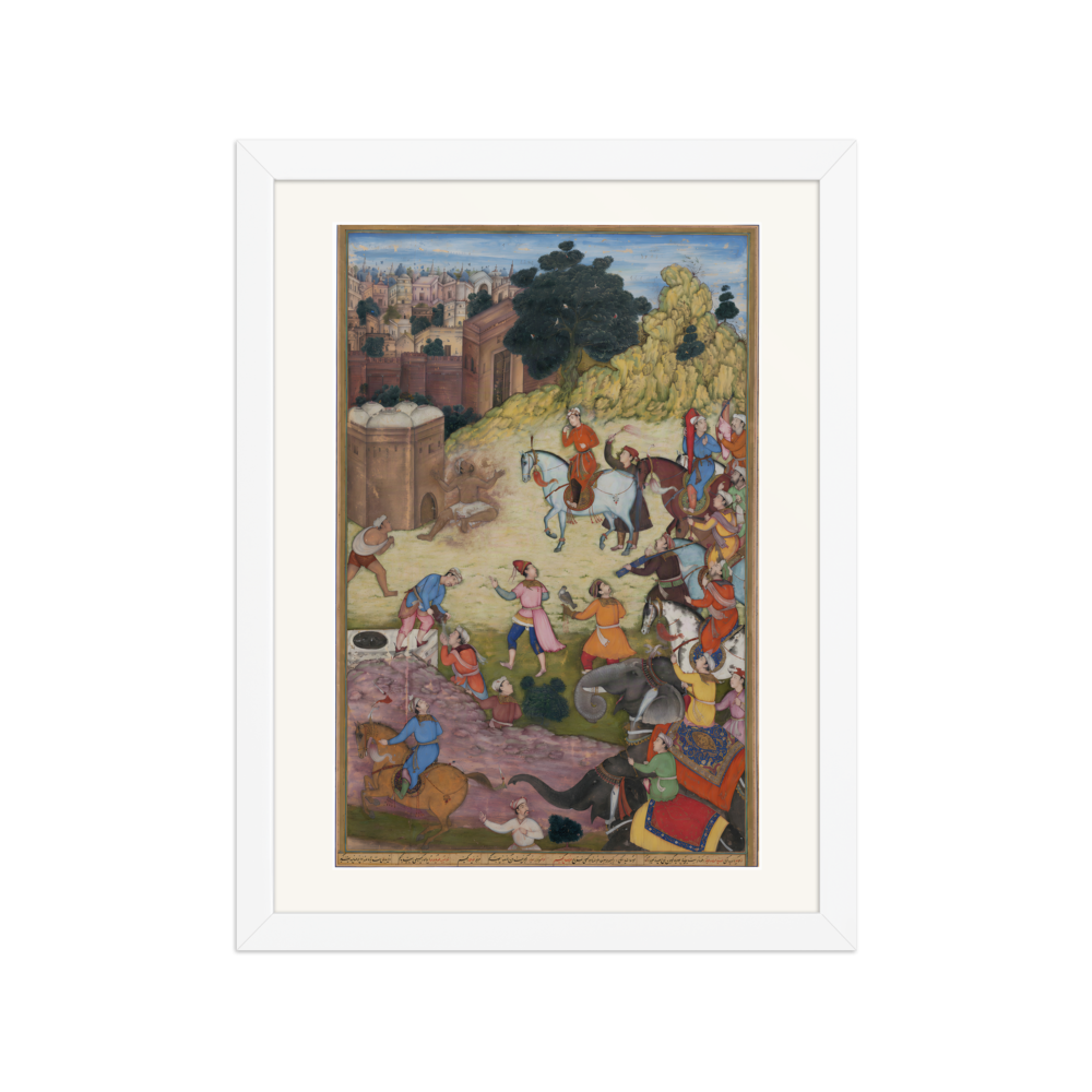 A Bathhouse Keeper Consumed by Passion — Khamsa, 1597 | Restored Persian Wall Art — view 3