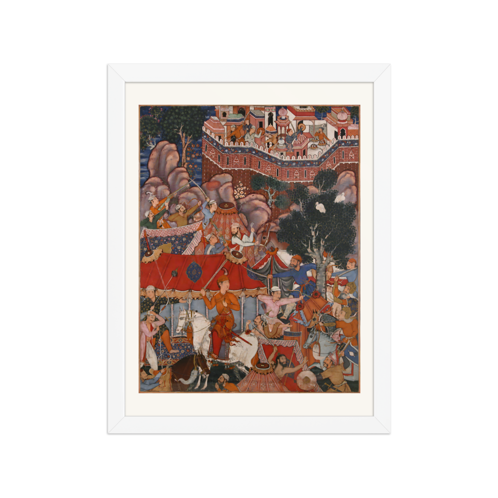 Assad Ibn Kariba's Night Attack — Kashmir | Restored Mughal Wall Art — view 3