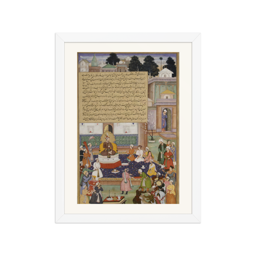 Sultan Bayazid before Timur — Akbarnama | Restored Mughal Wall Art — view 3