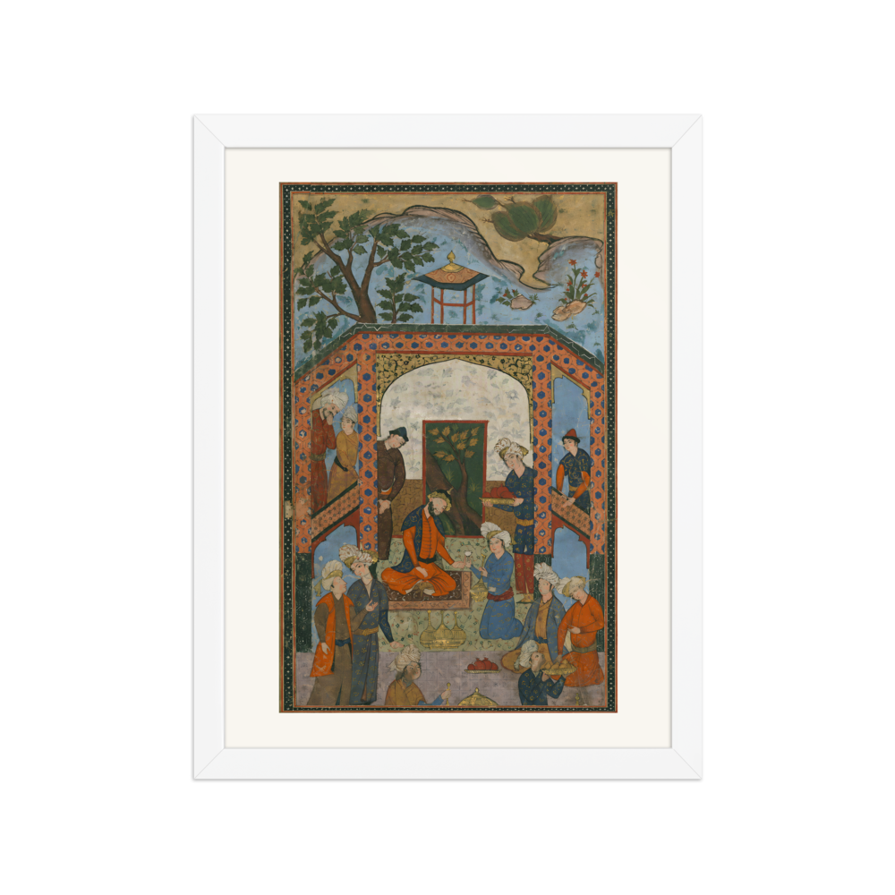 Court Scene in an Illuminated Border — view 3