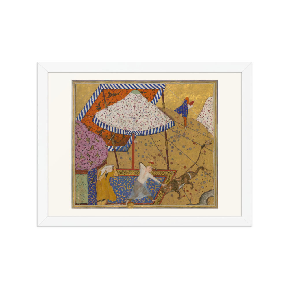 Khusraw Kills a Lion Outside Shirin's Tent — view 3