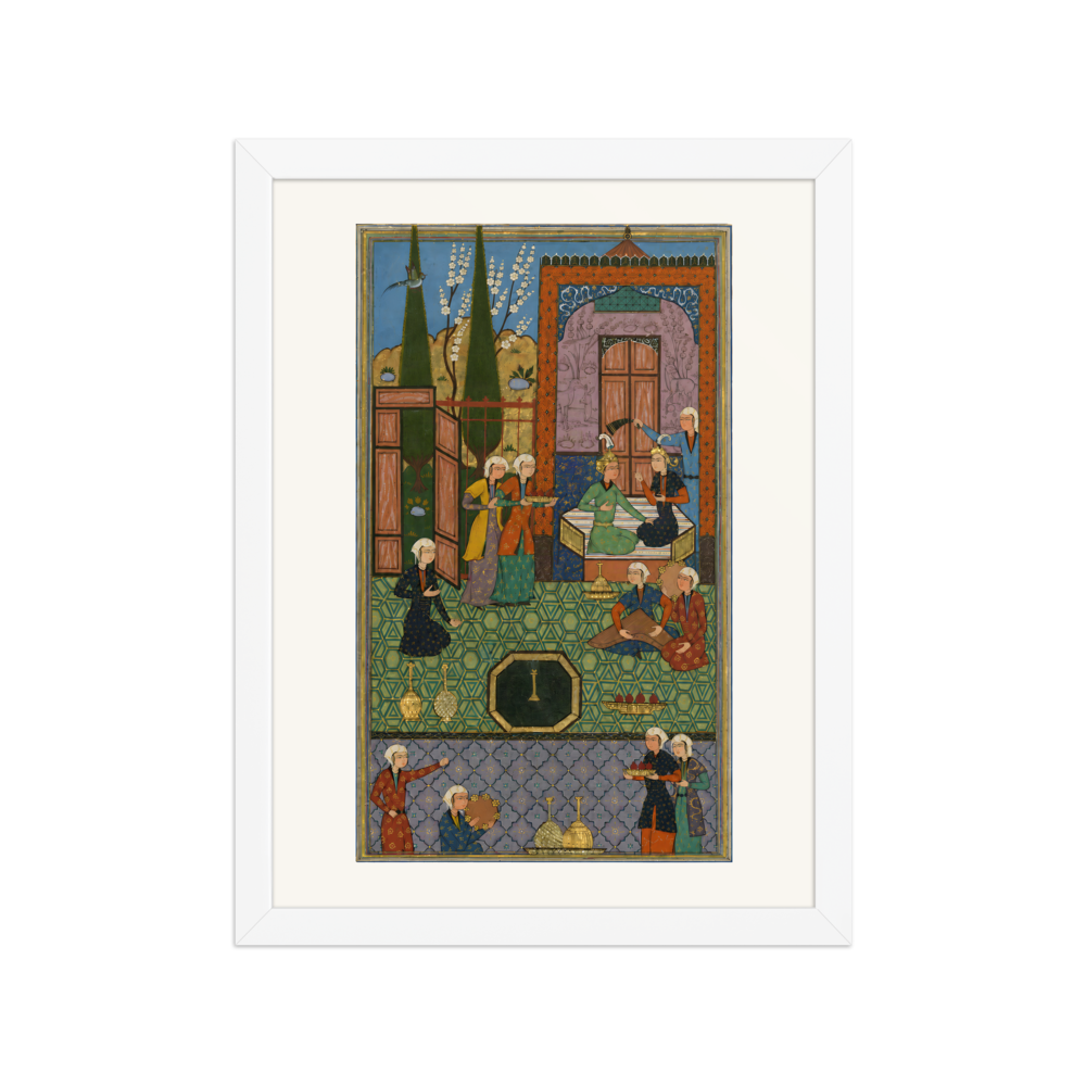 Khusraw and Shirin Enthroned — Khamsa of Nizami, 1528 — view 3