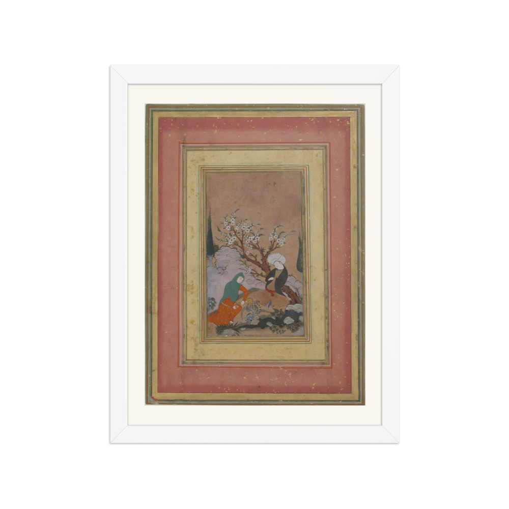 Lovers in a Landscape — Safavid Album Leaf — view 3