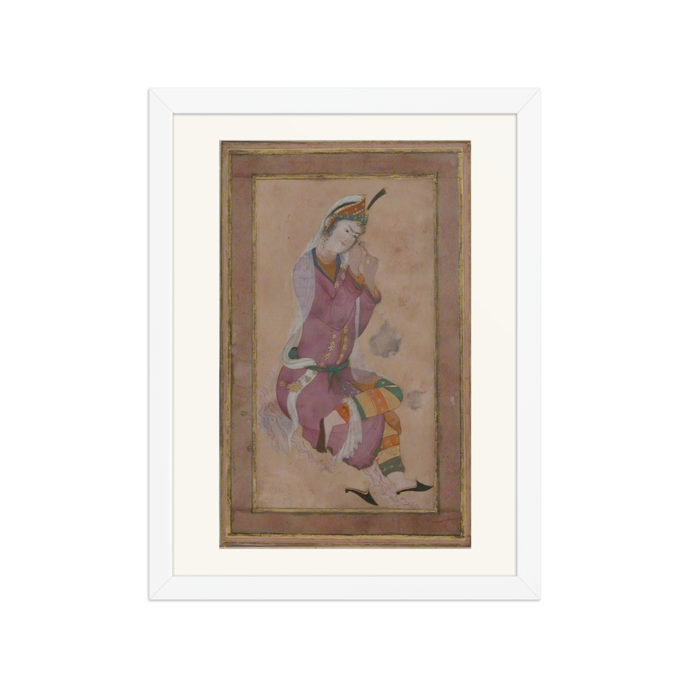 Seated Woman Curling Her Hair — view 3