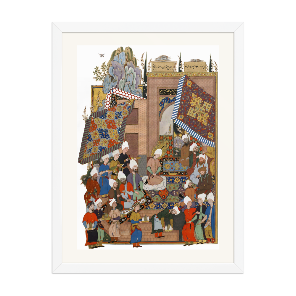 Yusuf's Marriage Banquet | Restored Persian Miniature — view 6