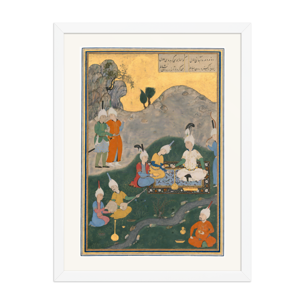 Alexander at a Banquet — Herat, 1525 | Restored Persian Wall Art — view 6