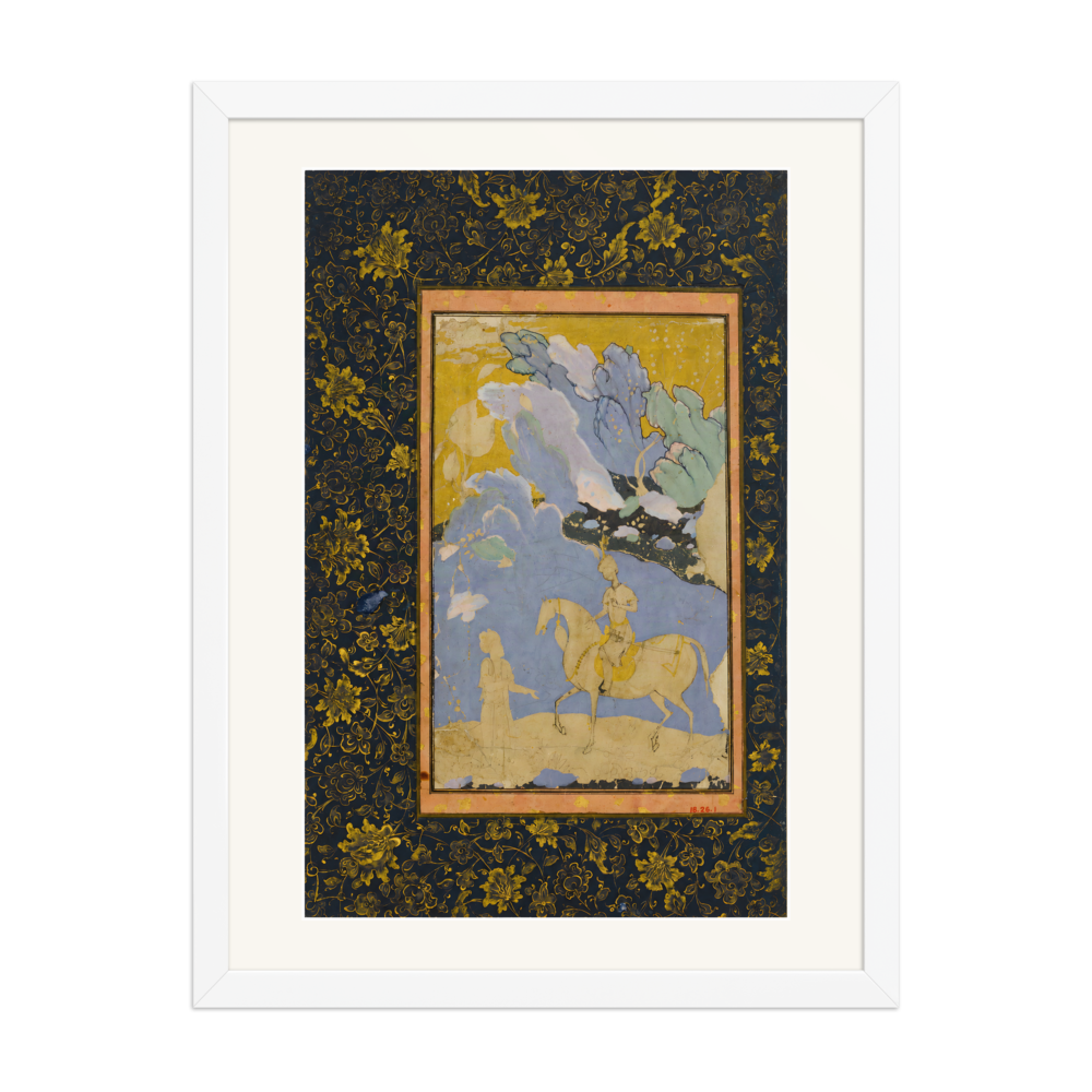 Meeting of a Prince and Poet — Tabriz | Restored Persian Wall Art — view 6