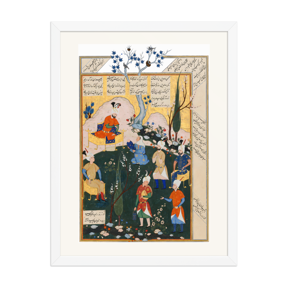 The Birth of Zal — Shahnama, 1576 | Restored Persian Wall Art — view 6